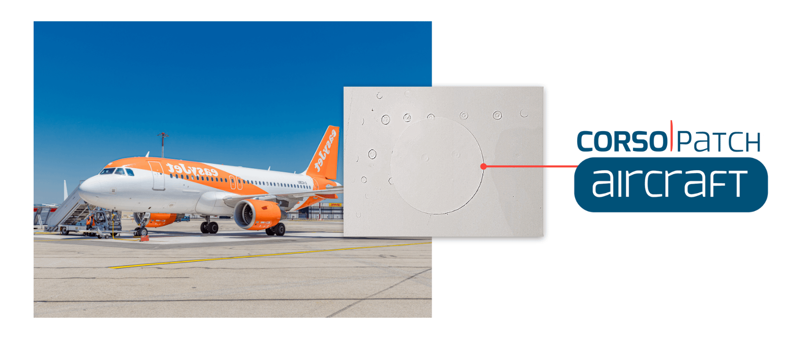 CorsoPatch Aircraft est une solution de réparation rapide de peinture pour avion pour une maintenance MRO plus rapide et simple